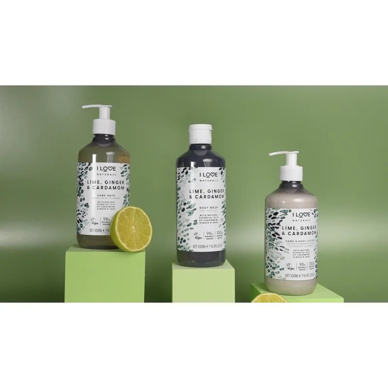 I Love Naturals Lime Ginger & Cardamom folyékony szappan 500 ml