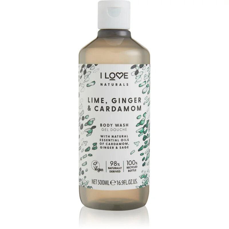 I Love Naturals Lime Ginger & Cardamom tusfürdő gél 500 ml