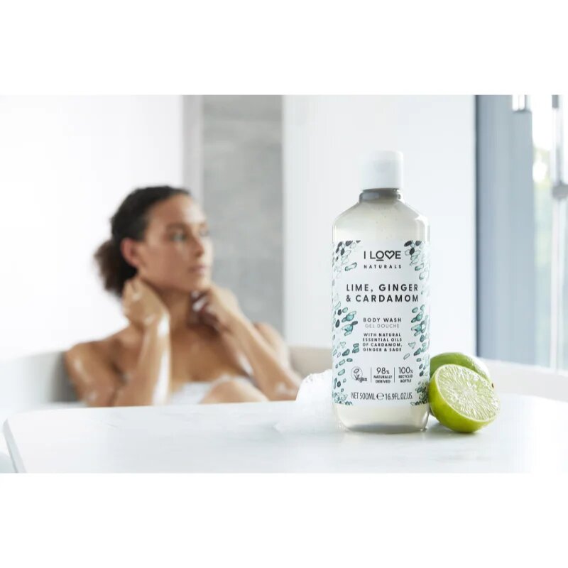 I Love Naturals Lime Ginger & Cardamom tusfürdő gél 500 ml