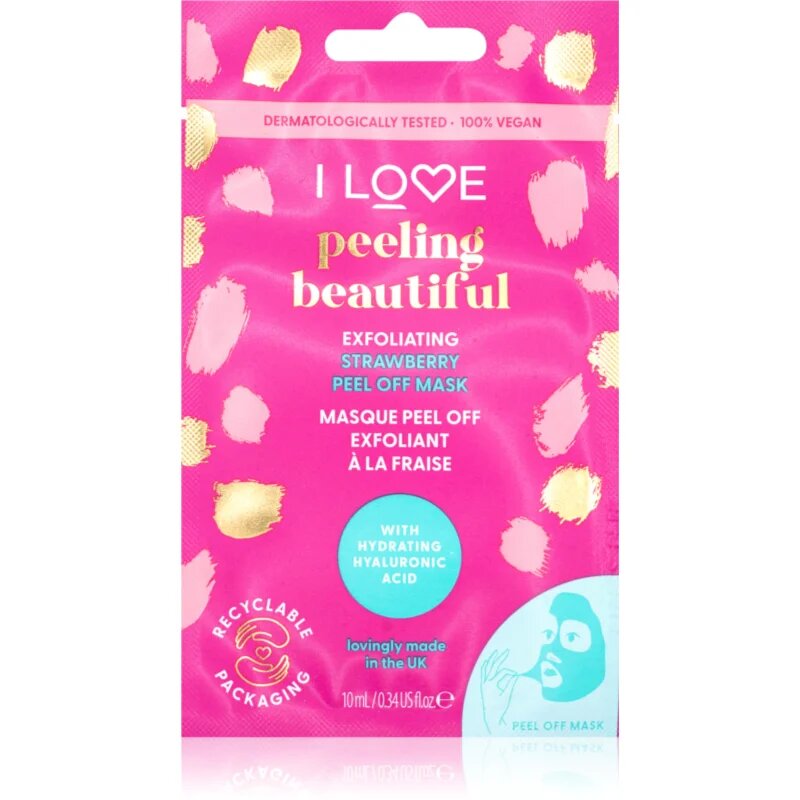 I Love Peeling Beautiful lehúzható arcmaszk hámlasztó hatással 10 ml
