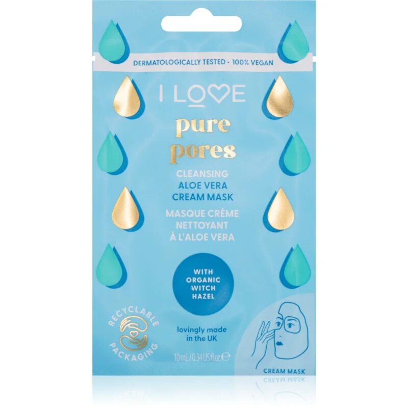 I Love Pure Pores hidratáló krémes maszk 10 ml