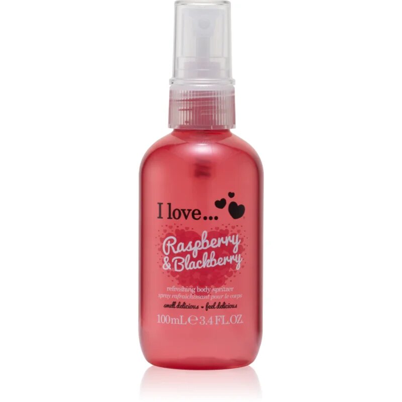 I Love Raspberry & Blackberry frissítő test spray hölgyeknek 100 ml