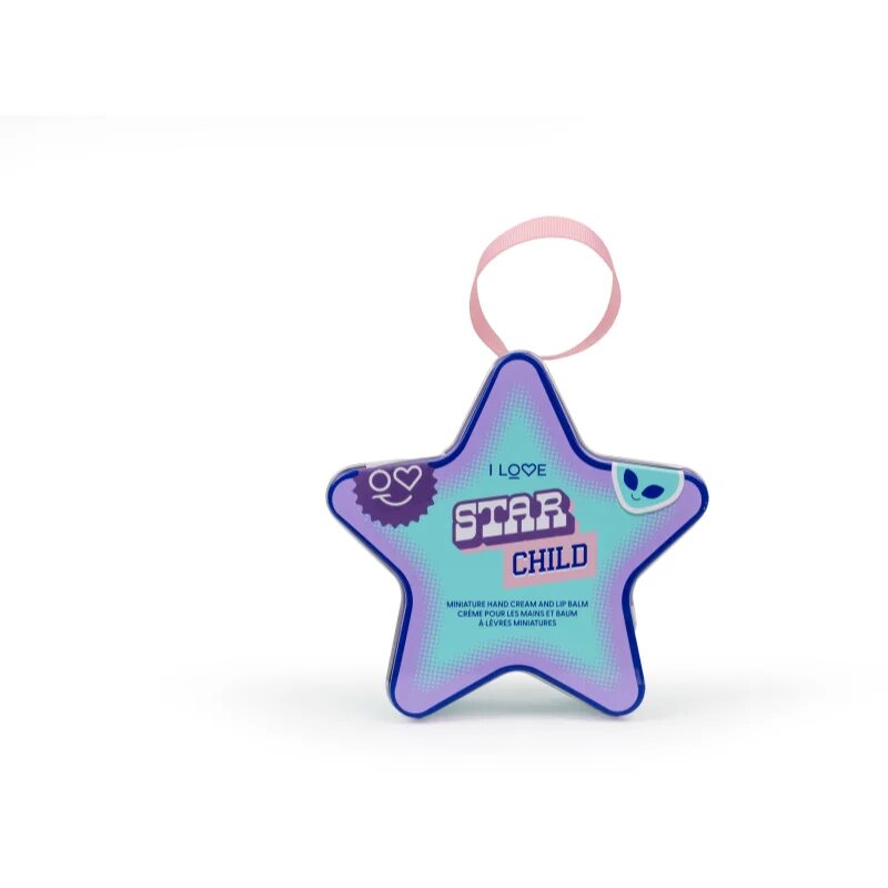 I Love Star Child ajándékszett pléh doboz