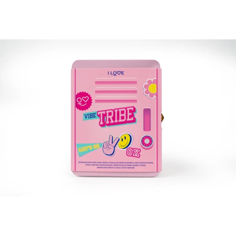 I Love Vibe Tribe ajándékszett pléh doboz