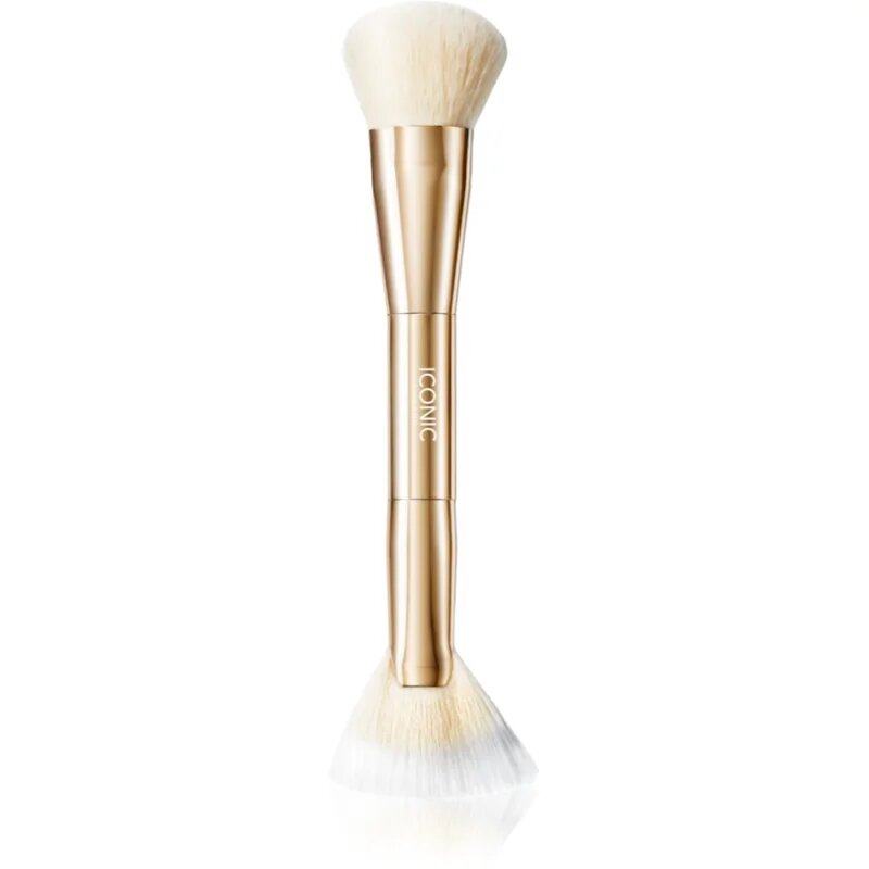 ICONIC London Cheek Glow Duo Brush kétoldalas ecset 1 db