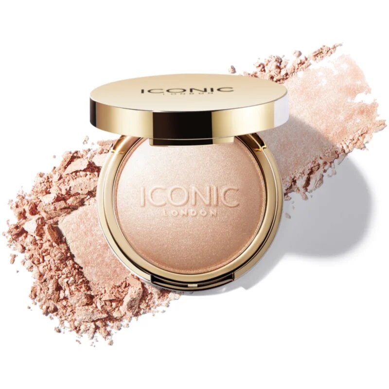 ICONIC London Lit & Luminous kompakt púderes élénkítő arcra árnyalat Universal 16 g
