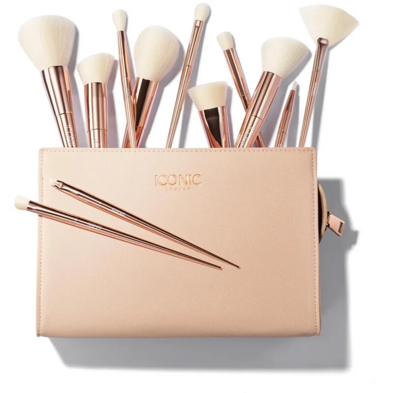 ICONIC London Ultimate Brush Set Ecsetkészlet táskával
