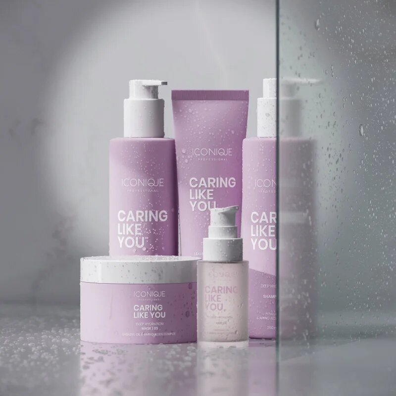 ICONIQUE Professional CARING LIKE YOU Deep Hydration hidratáló sampon száraz és sérült hajra 250 ml