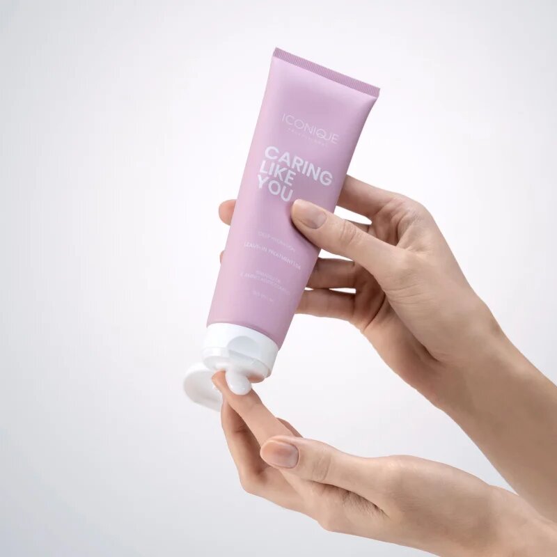 ICONIQUE Professional CARING LIKE YOU Deep Hydration leöblítést nem igénylő ápolás száraz és sérült hajra 150 ml