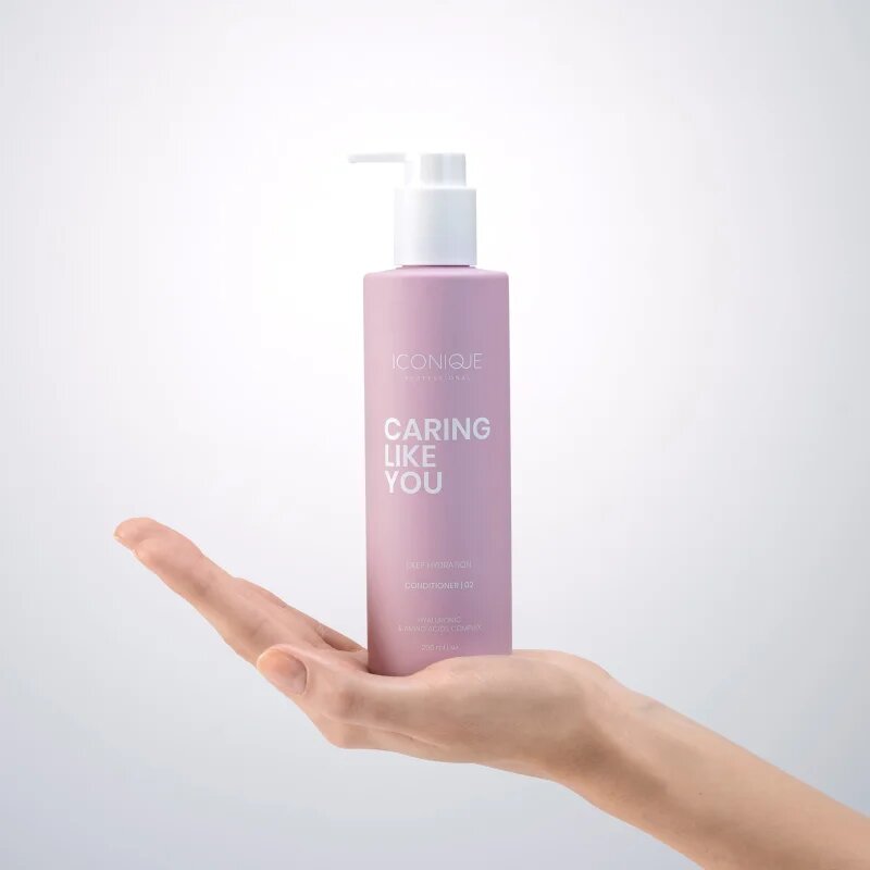 ICONIQUE Professional CARING LIKE YOU Deep Hydration mélyhidratáló balzsam száraz és sérült hajra 250 ml