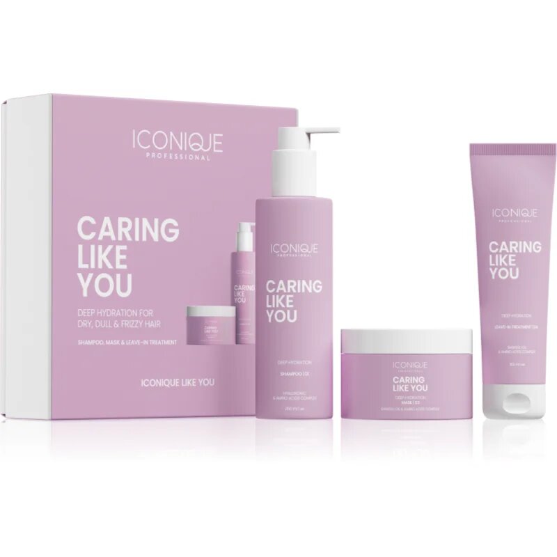 ICONIQUE Professional CARING LIKE YOU Deep Hydration Set szett száraz és sérült hajra