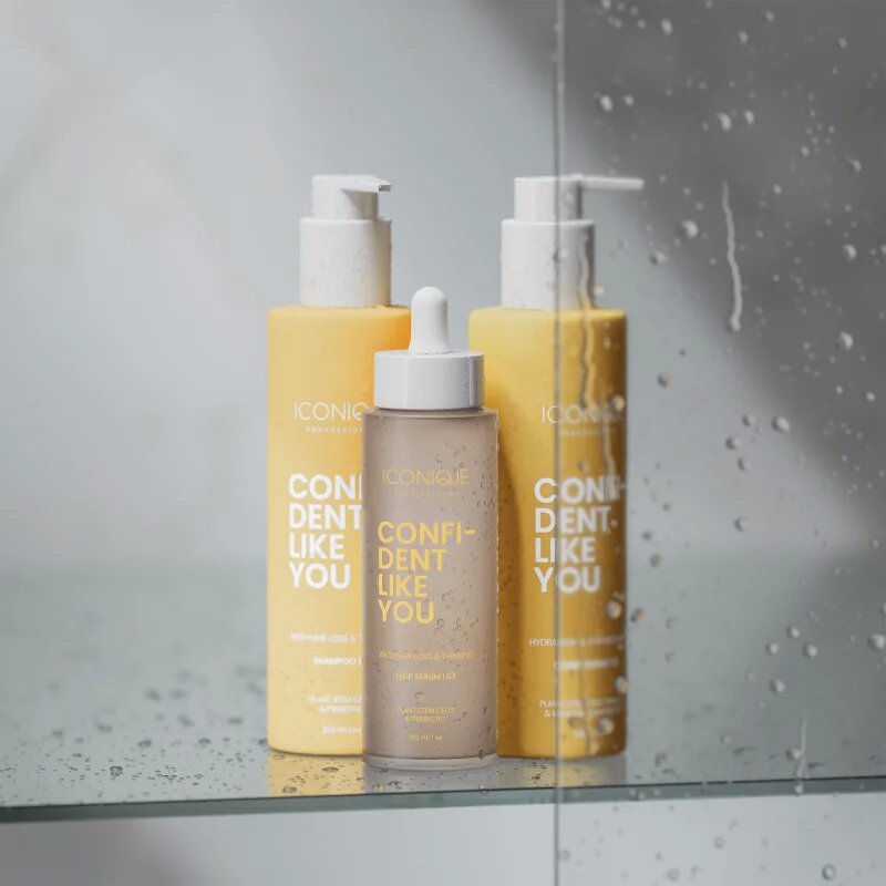 ICONIQUE Professional CONFIDENT LIKE YOU Anti-Hair Loss & Thinning hajhullás elleni sampon 250 ml