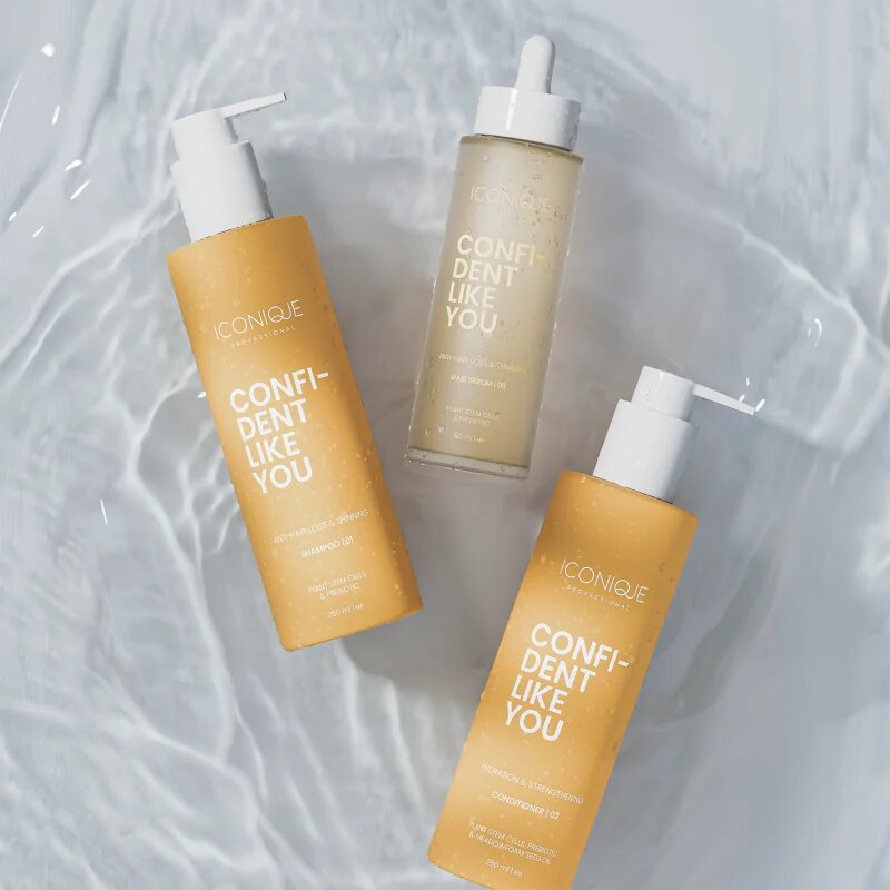 ICONIQUE Professional CONFIDENT LIKE YOU Anti-Hair Loss & Thinning hidratáló és hajerősítő kondicionáló 250 ml