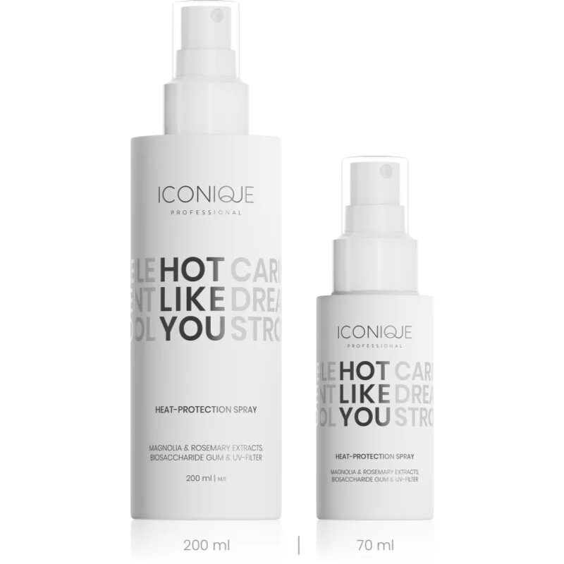 ICONIQUE Professional HOT LIKE YOU Heat-protection védőspray a haj hőformázásához 70 ml