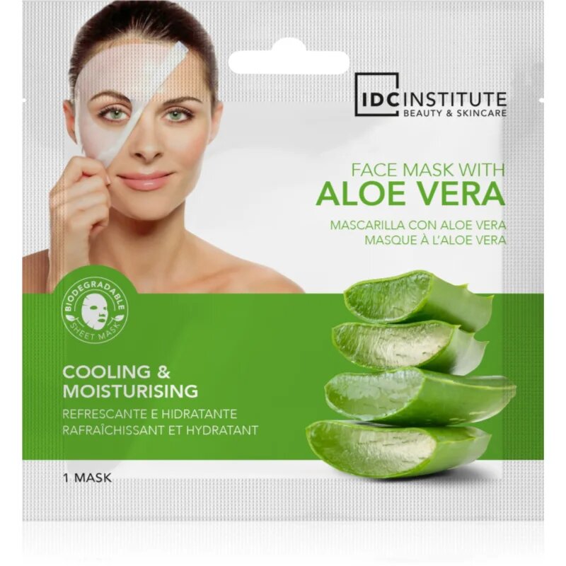 IDC INSTITUTE Aloe Vera frissítő maszk az arcra 22 g