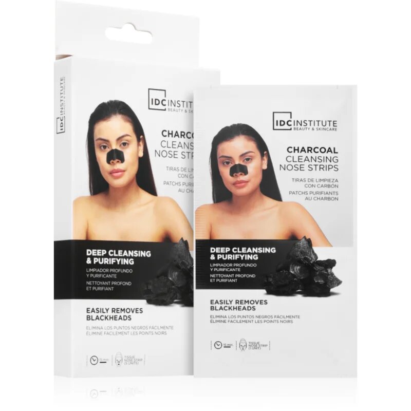 IDC INSTITUTE Charcoal maszk az orra 5 db