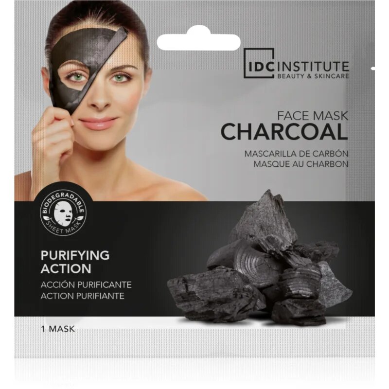 IDC INSTITUTE Charcoal tisztító maszk az arcra 22 g