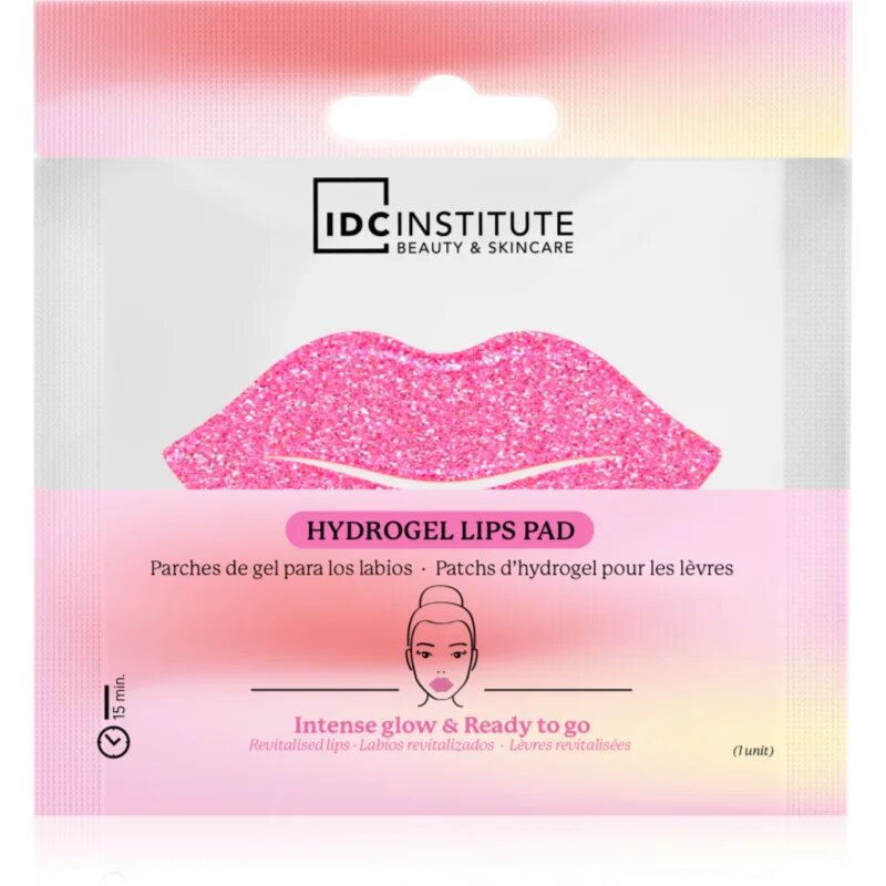 IDC INSTITUTE Glitter Lip Pink hidratálól maszk az ajkakra 1 db