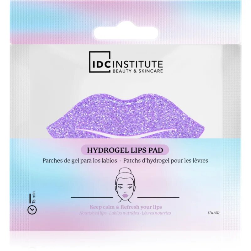IDC INSTITUTE Glitter Lip Purple hidratálól maszk az ajkakra 1 db