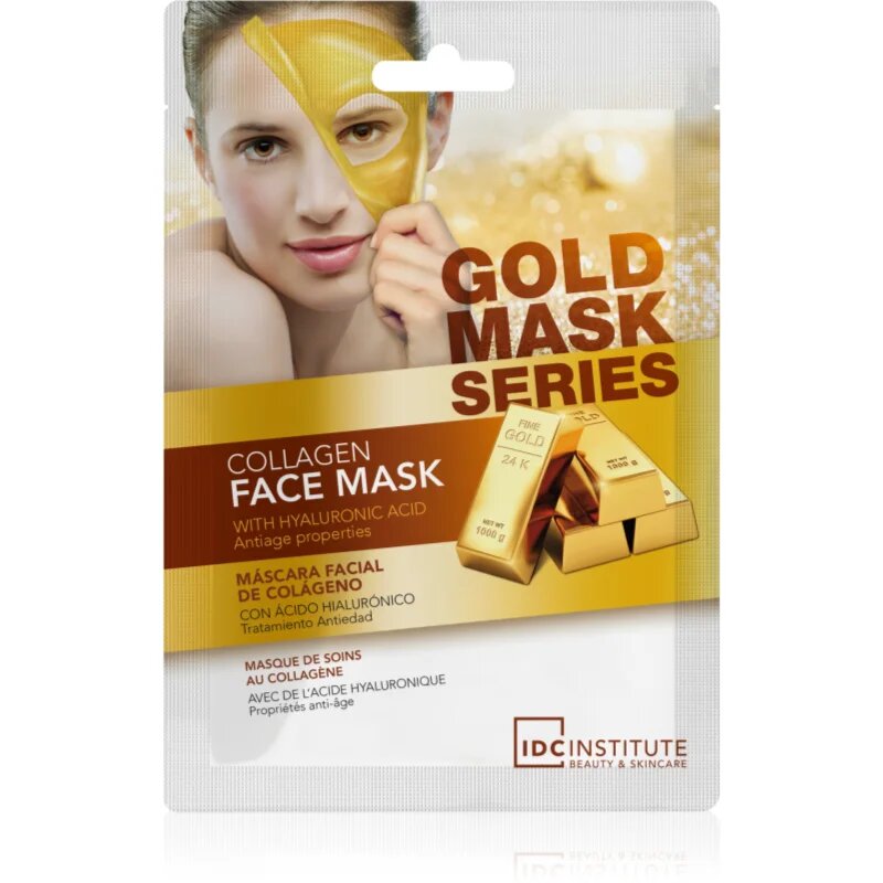 IDC INSTITUTE Gold Mask Series hidratáló arcmaszk aranytartalommal 60 g