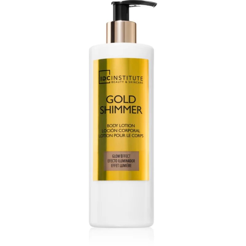 IDC INSTITUTE Gold Shimmer hidratáló testápoló tej 400 ml