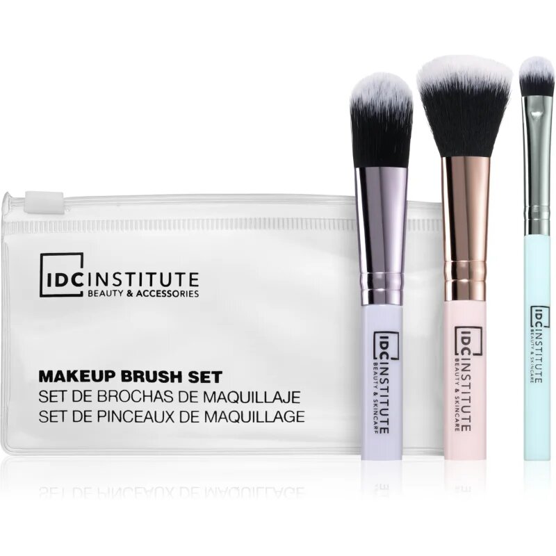 IDC INSTITUTE Make Up ecsetszett a szem sminkeléséhez 3 db