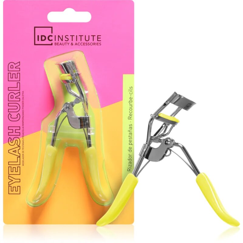 IDC INSTITUTE Neon szempilla göndörítő csipesz árnyalat Yellow 1 db