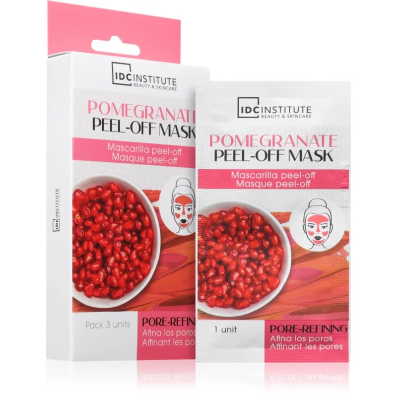 IDC INSTITUTE Pomegranate lehúzható maszk 3x8 ml