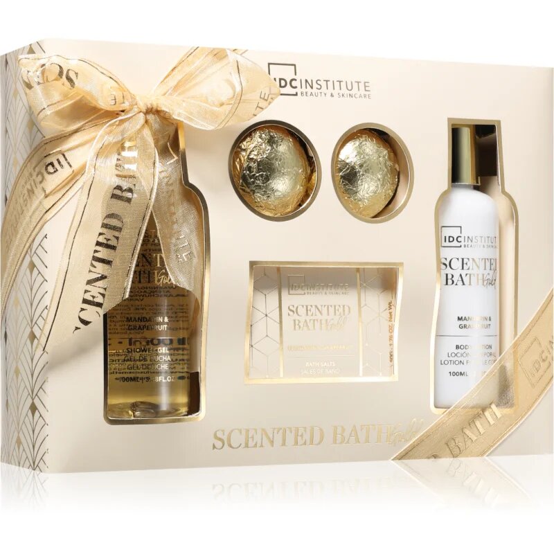 IDC INSTITUTE Scented Bath Gold ajándékszett hölgyeknek