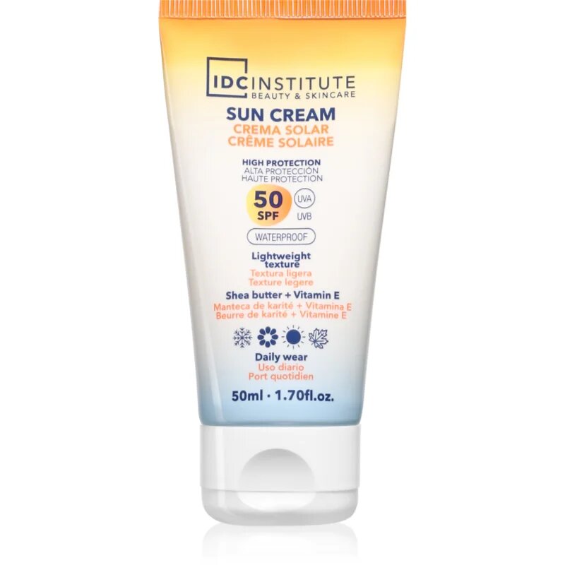 IDC INSTITUTE Sun Cream vizálló napozó krém SPF 50 50 ml