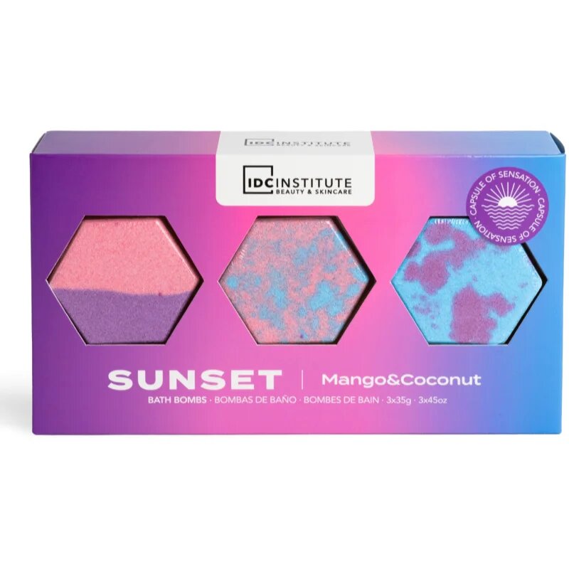 IDC INSTITUTE Sunset ajándékszett fürdőbe
