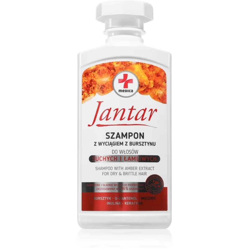 Ideepharm Jantar Medica intenzíven tápláló sampon száraz hajra 330 ml