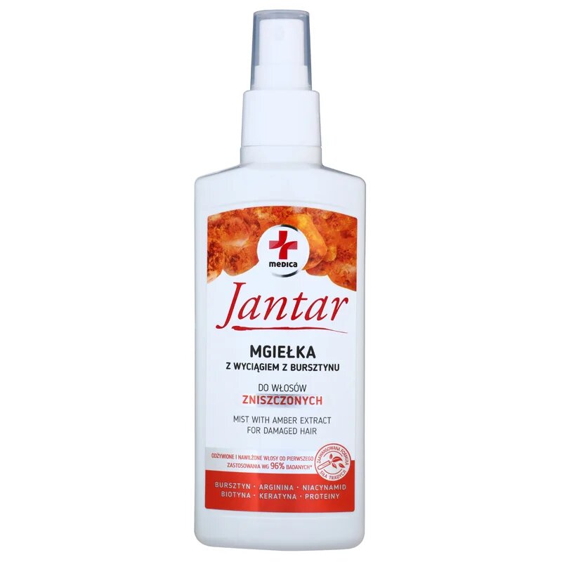 Ideepharm Medica Jantar öblítést nem igénylő hajkúra a károsult hajra 200 ml