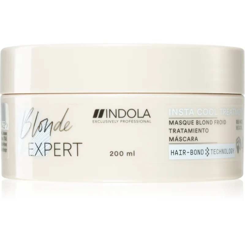 Indola Blond Expert Insta Cool tápláló hajmaszk a szőke hideg árnyalataiért 200 ml