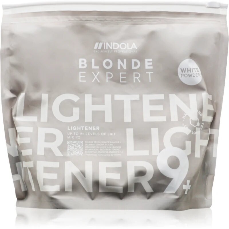 Indola Blond Expert Lightener 9+ élénkítő púder festett vagy melírozott hajra White 450 g