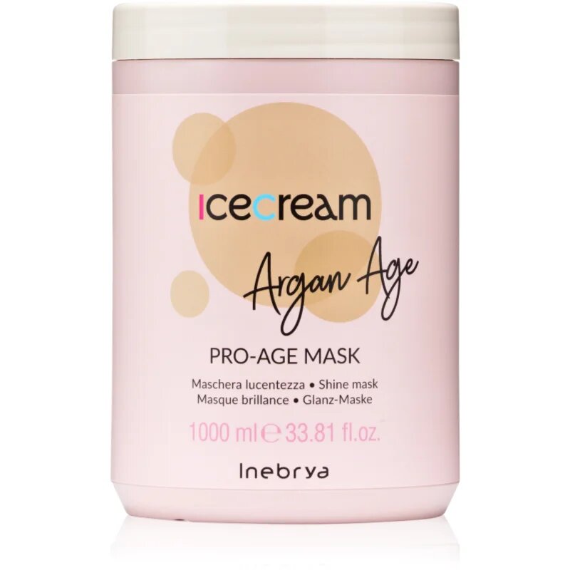 Inebrya Argan-Age Pro-Age Mask megújító maszk a hajra és a fejbőrre 1000 ml