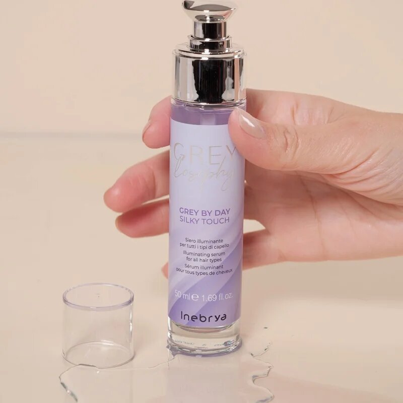 Inebrya Greylosophy Silky Touch Serum élénkítő szérum ősz hajra 50 ml