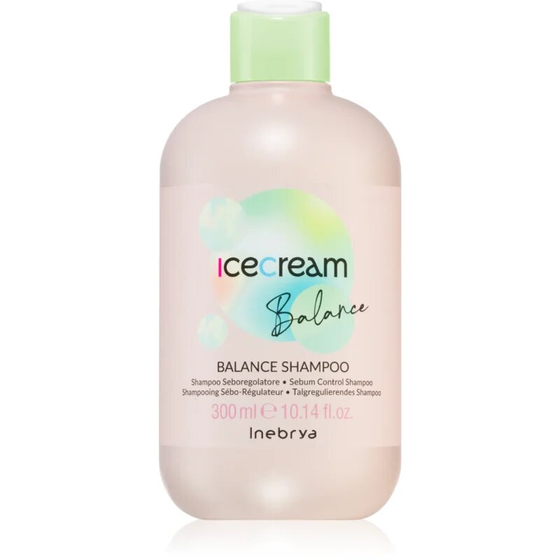 Inebrya Ice Cream Balance Shampoo sampon a faggyútermelés szabályozására 300 ml