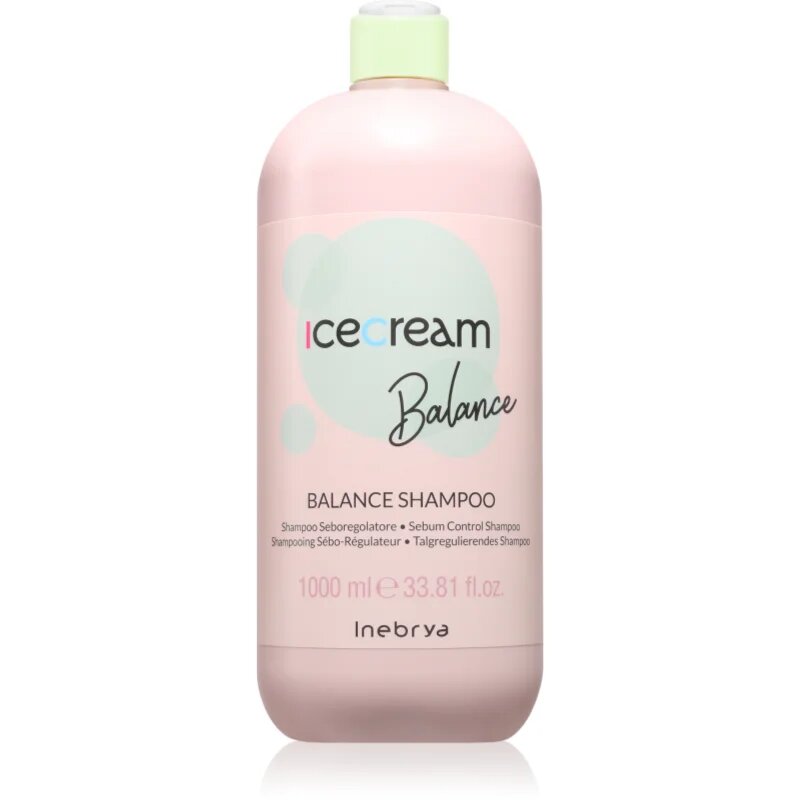 Inebrya Ice Cream Balance Shampoo sampon zsíros hajra 1000 ml