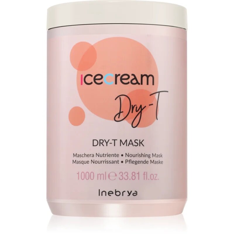 Inebrya Ice Cream Dry-T Mask tápláló maszk száraz károsult hajra 1000 ml