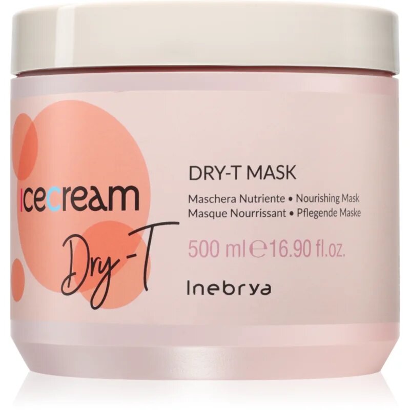 Inebrya Ice Cream Dry-T Mask tápláló maszk száraz károsult hajra 500 ml