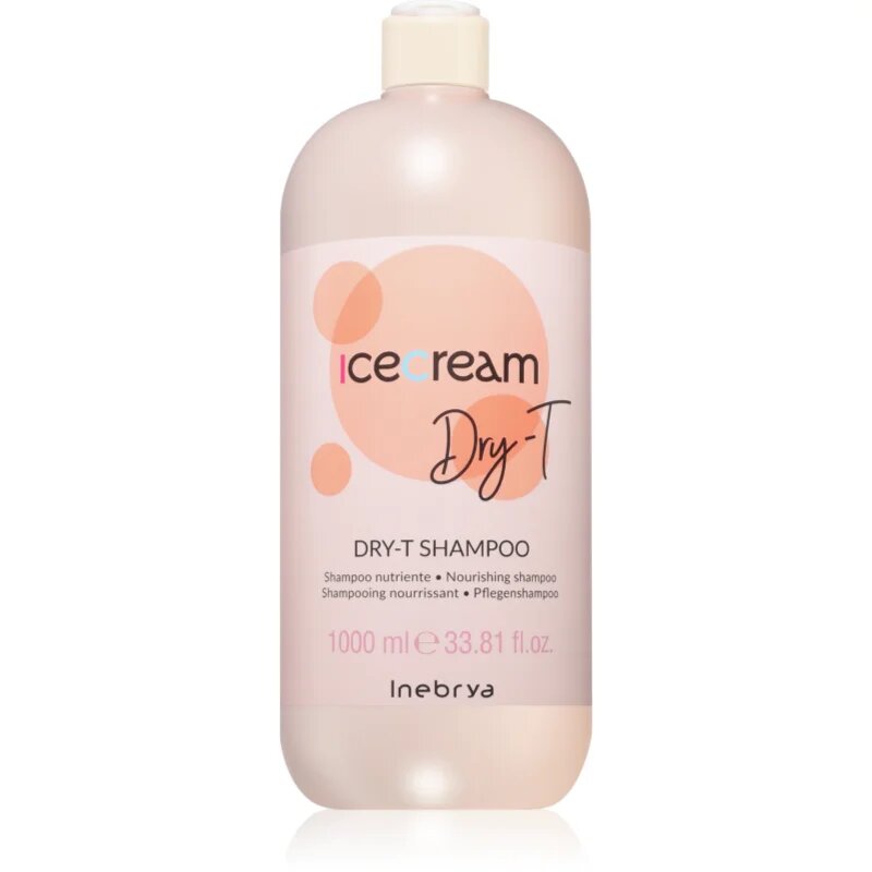 Inebrya Ice Cream Dry-T Shampoo tápláló sampon száraz és sérült hajra 1000 ml