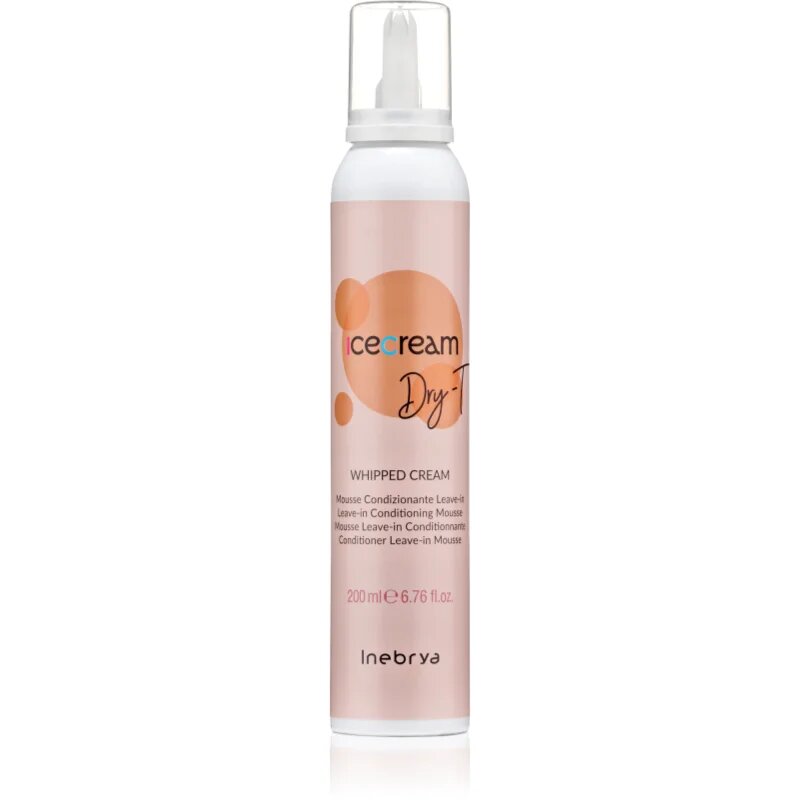 Inebrya Ice Cream Dry-T Whipped Cream hidratáló hab hajra 200 ml