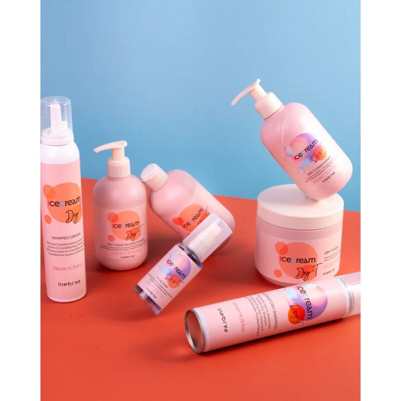 Inebrya Ice Cream Dry-T Whipped Cream hidratáló hab hajra 200 ml