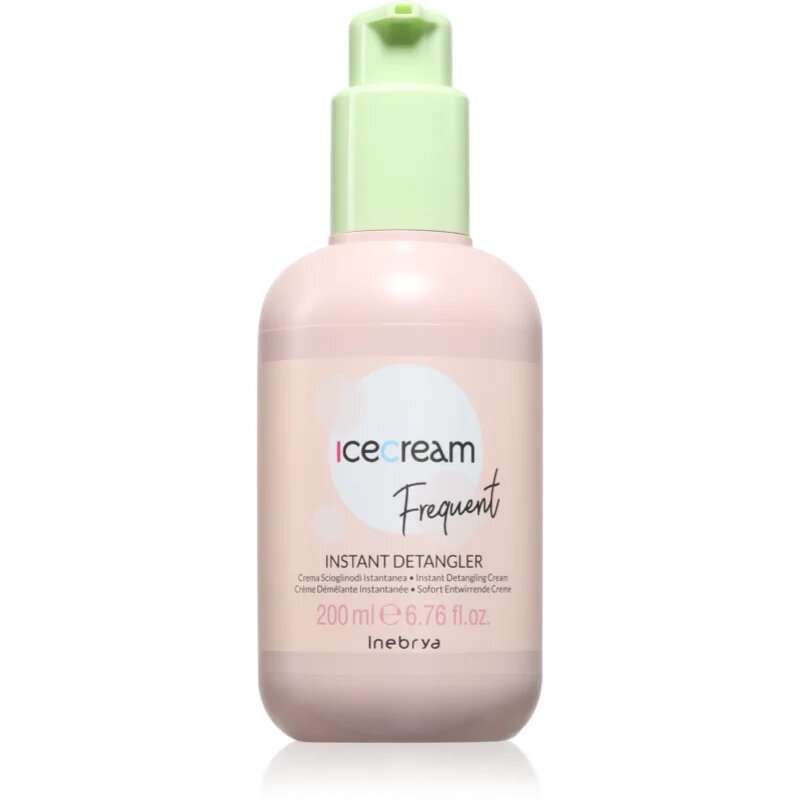 Inebrya Ice Cream Frequent Instant Detangler öblítést nem igénylő krém a könnyű kifésülésért 200 ml