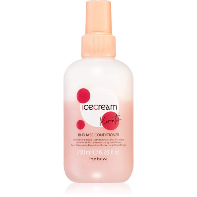 Inebrya Keratin 2 fázisú öblítést nem igénylő kondicionáló keratinnal 200 ml