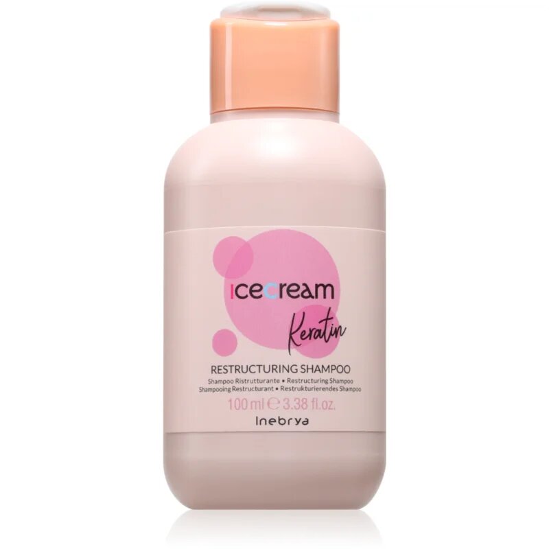 Inebrya Keratin Restructuring Shampoo formázó sampon keratinnal 100 ml