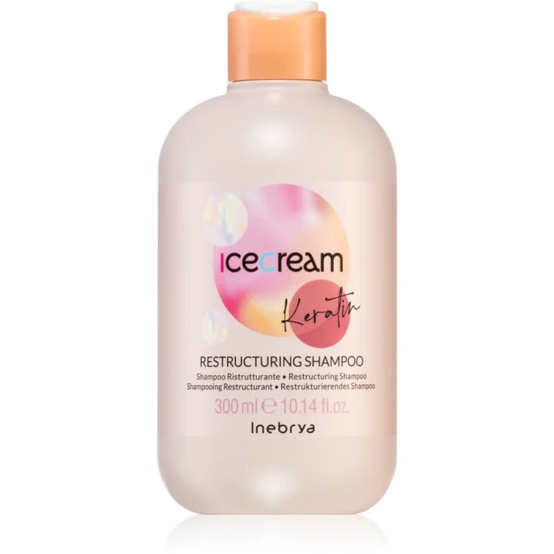 Inebrya Keratin Restructuring Shampoo formázó sampon keratinnal 300 ml