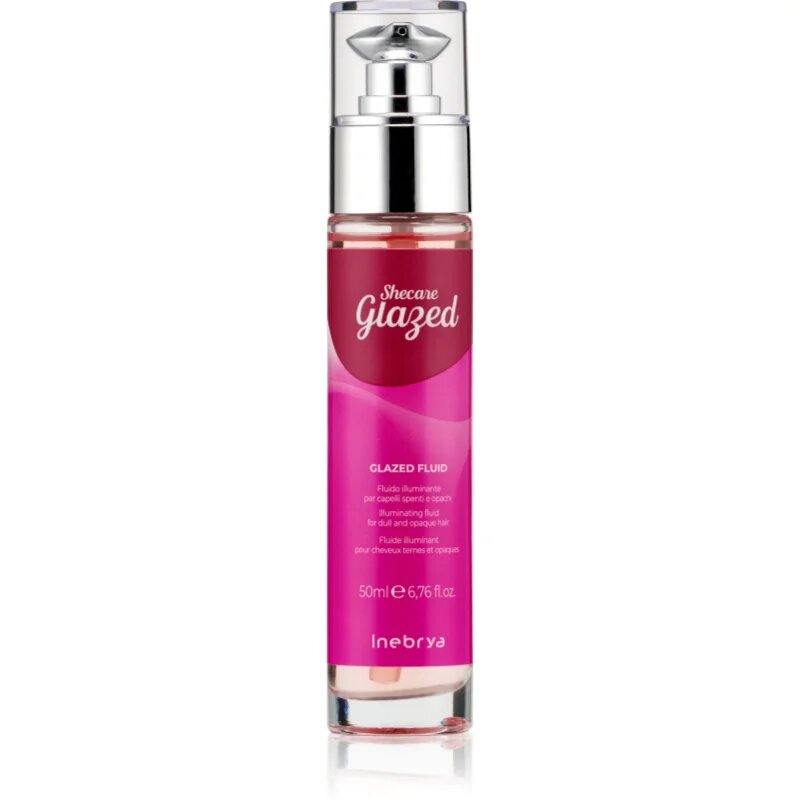 Inebrya Shecare Glazed Fluid élénkítő szérum a fénylő és selymes hajért 50 ml