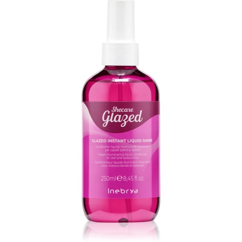 Inebrya Shecare Glazed Instant Liquid Conditioner hidratáló kondicionáló a fénylő és selymes hajért 250 ml